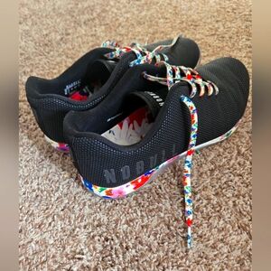 NOBULL Black Floral Trainers